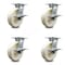 Service Caster 8 Inch Heavy Duty Nylon Caster Set with Roller Bearings and Brakes SCC SCC-35S820-NYR-SLB-4 - alternate 1